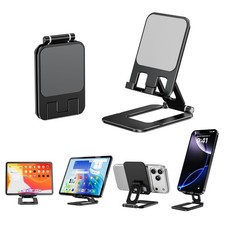 Adjustable Foldable Phone Stand for Desk, Premium Aluminum Cell Phone