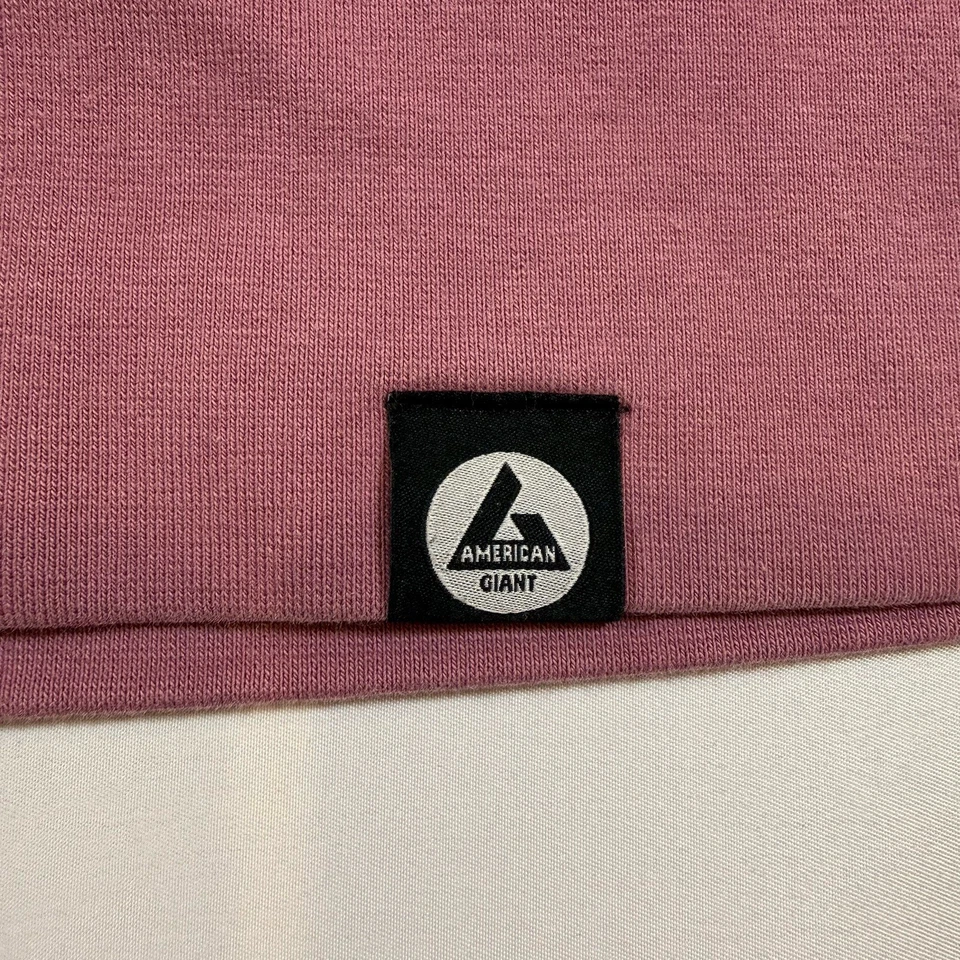 American Giant Hoodie Womens XL Pink Hooded Sweatshirt ZIP-UP Made In USA HEAVY - Image 3 of 4