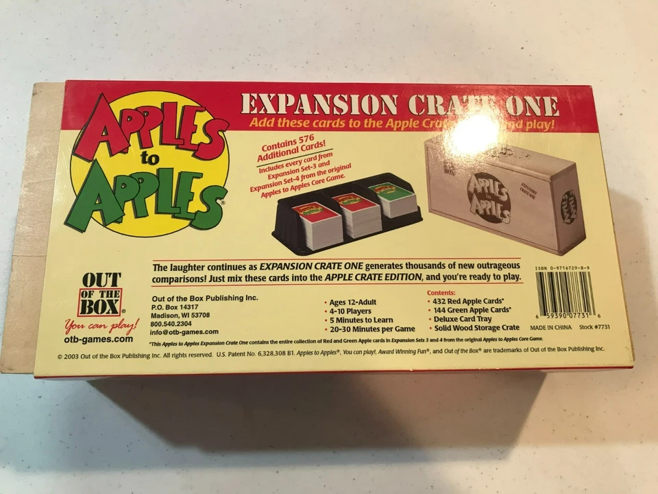 Appled to Apples Expansion Crate One, New, cards are sealed Excellent Condition - Image 2 of 4