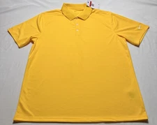 Nike Dri-FIT Micro Pique 2.0 Golf Polo Shirt Mens L Yellow NWT New *READ FLAW