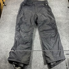 Obermeyer Ski Pants Mens XL Black Insulated Snow Snowboard Side Zip Waterproof