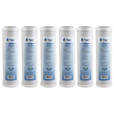 10 x 2.5 Inch 5 Micron Pentek EP-10 Comparable Carbon Block Water Filter 6 Pack