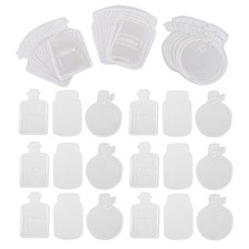 Getrocknete Blumen Lesezeichen Flasche, Transparente Getrocknete Blumen Les1705