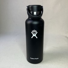 Hydro Flask 18 oz Insulated Standard Mouth Stainless Steel Water Bottle Black