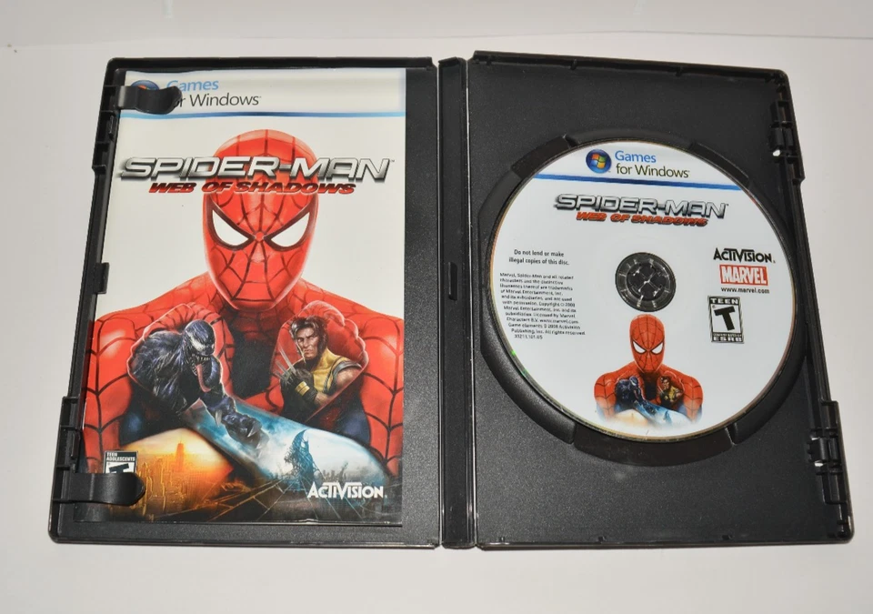 Spider-Man: Web of Shadows PC (2008) - RARE CIB - Used - Tested Works - Image 3 of 4