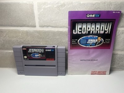 Jeopardy! - Super Nintendo Entertainment System, 1992 SNES - Cart + Manual