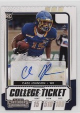 2021 Contenders Draft Picks College Ticket Stub 7/15 Cade Johnson #319 Auto db5