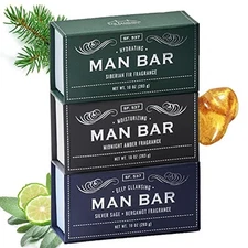 San Francisco Soap Company Man Bar 3-Piece Gift Set 10 ounce