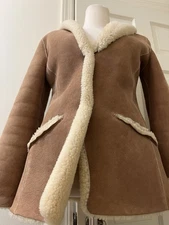 natural shearling sheepskin fur coat Women’s 