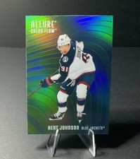 Kent Johnson 2025-26 Upper Deck Allure Green-Blue & Red-Orange Color Flow #CF-23