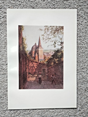 Escalier de la Fontaine, Liege, Belgium - Antique Print - 1908