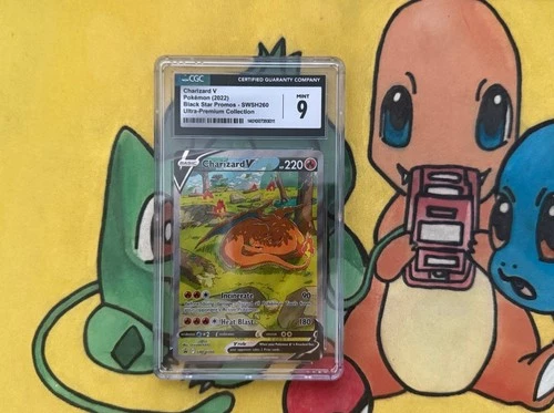 Charizard V SWSH260 ULTRA PREMIUM COLLECTION PROMO Pokemon Card 050 CGC 9
