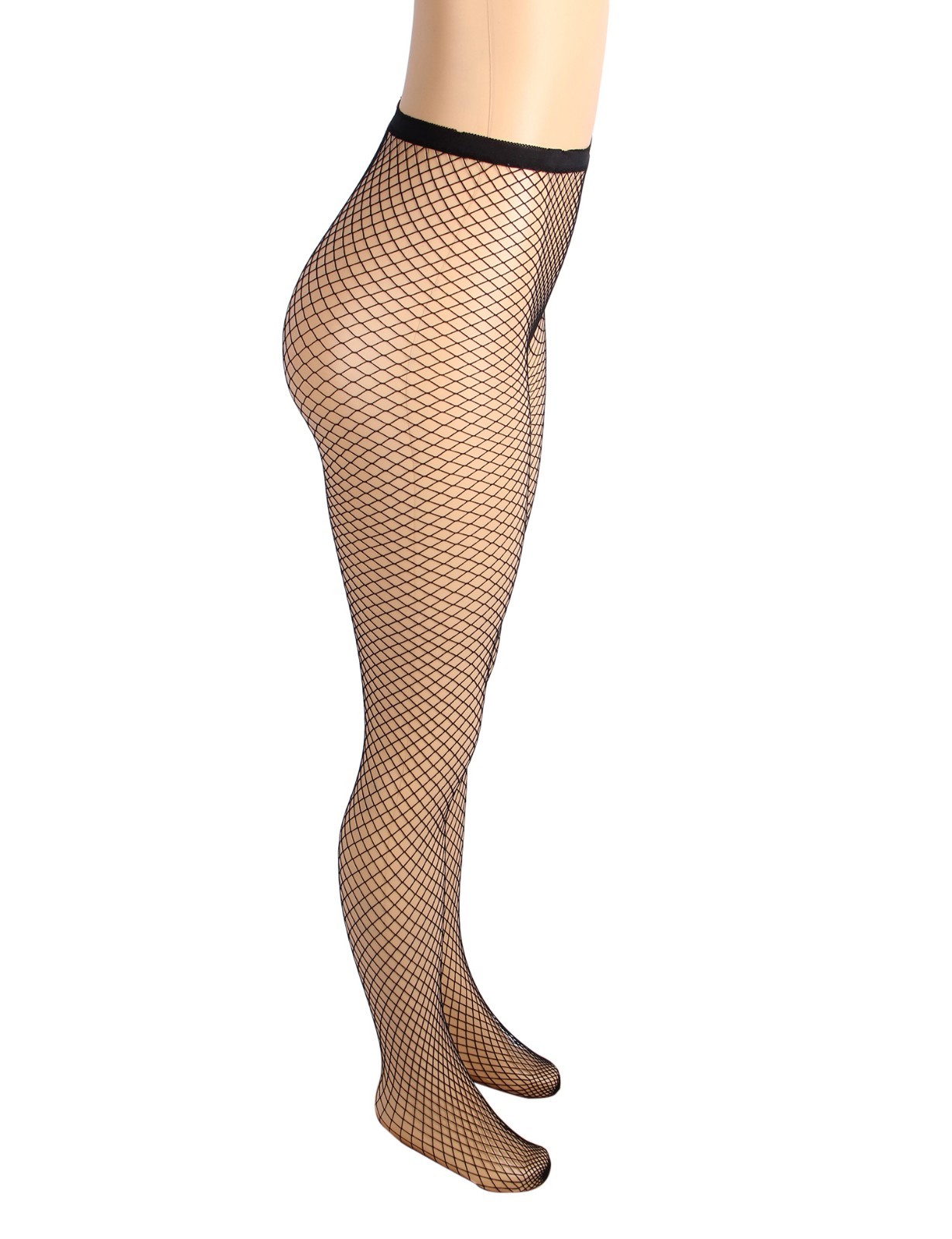 SALES Black Fishnet Pantyhose Tights Fit UK Size 12/14/16 RRP £10 image 5