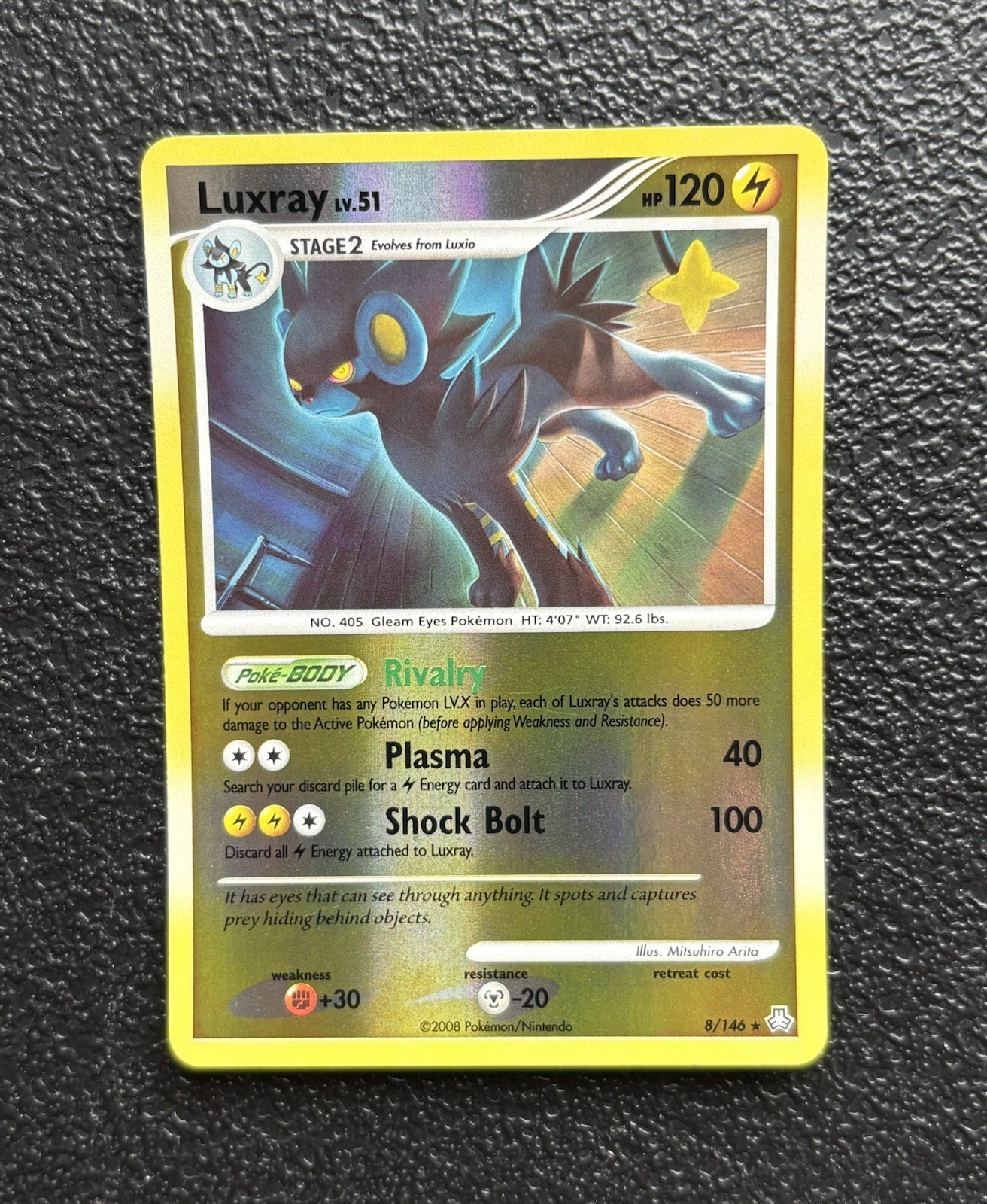 Pokémon TCG - Luxray 8/146 - Reverse Holo Rare - Legends Awakened *NM/LP