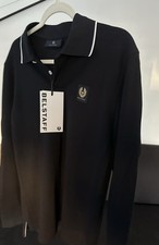 Image of Belstaff Phoenix long sleeve polo - Black - Size M - Tags On