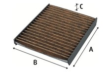 Innenraumfilter VALEO PROTECT MAX 701009 mit fungizider Wirkung für SEAT FABIA 4