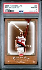 2005 FLEER GREATS OF THE GAME GOLD #60 MAURICE LUCAS 70/99 PSA 8