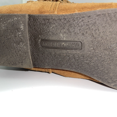 Minnetonka Classic Fringe 482, Stivali Mocassini Donna, Marrone