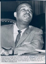 1963 Photo Aaron Henry MS President National Colored People Black WA