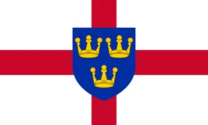 East Anglia Flag Self Adhesive Vinyl Sticker