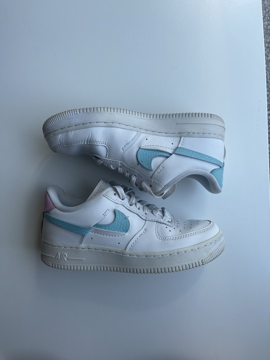 Wmns Air Force LXX 'White Pink Aqua' Size UK