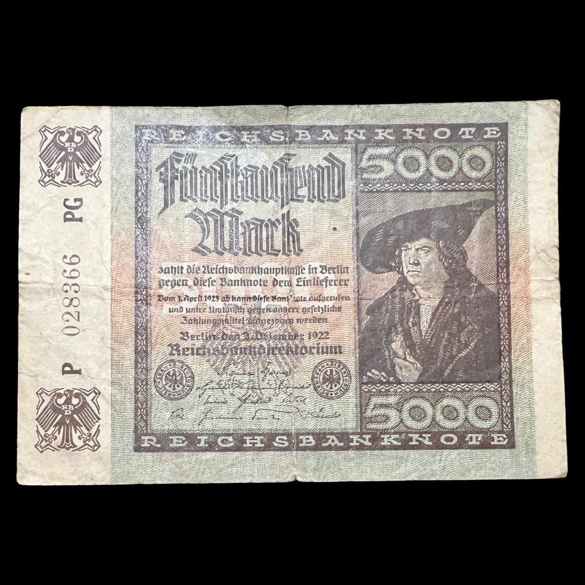1922 Germany & 1916 Japan Banknote World War 1 WW1 WWI Currency