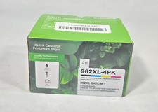 962XL Ink Cartridges 4-Pack BK/C/M/Y Compatible forHP OfficeJet Pro9010 9025 23