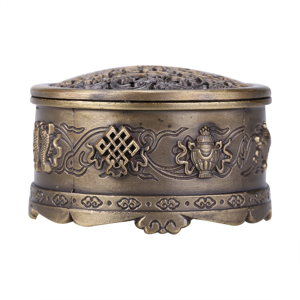 Vintage Incense Burner Elegant Unique Home Decoration Zinc Alloy