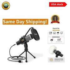 Streaming and Podcasting USB Microphone with Noise Suppression Technology