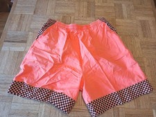 Vintage Pacific Heat Shorts Size Large Pink Checkered Pockets Made In USA