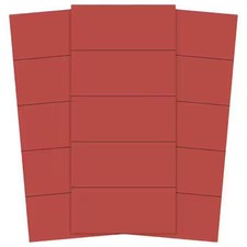 Magna Visual Pmr-723 Magnetic Strips, Pre-Cut, 2 In., Red, Pk25