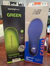 Superfeet Lot of 5 Shoe Insoles: Green Blue Orange ADAPT Run + New Balance