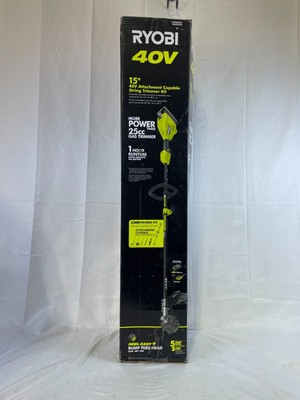 Ryobi 40V 15'' Expand-It Cordless Battery Attachment String Trimmer Kit RY40ST01K