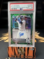 2025 Bowman Chrome Richard Matic Green Grass Auto /99 Psa 10 Pop 5 