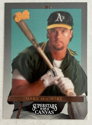 1993 Studio - Superstars on Canvas Mark McGwire #3 Oakland A s H10