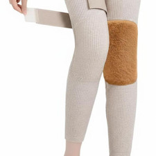 Wool Knee Pads, Thick, Thermal, Cold Weather, Unisex