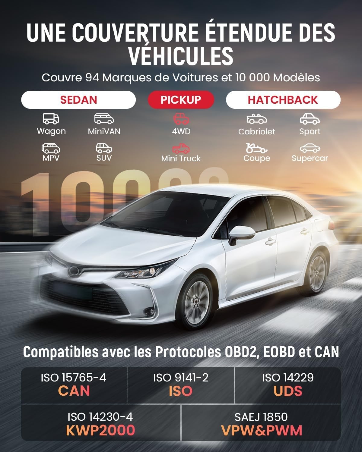 Valise de diagnostic auto ThinkScan Plus S7 pour moteur et ABS