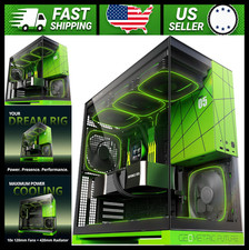 Geometric Future Tempered Glass E-ATX/ATX Gaming PC Case, 5 ARGB Fans