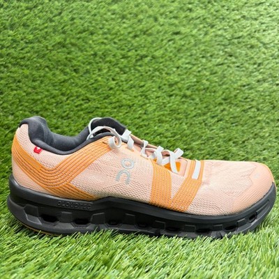 On Cloudgo Womens Size 9.5 Orange Black Athletic Running Walking Shoes Sneakers