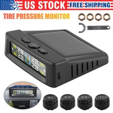 Car Wireless Solar Tpms Lcd Tire Pressure Monitoring System 4 External Sensors Car Wireless Solar Tpms Lcd Tire Pressure Monitoring System 4 External Sensors