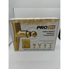 PRO Fit Percussion Muscle Massager; Gold tone, hand held, new in box, 4 Head