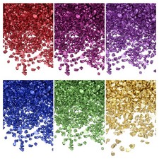 26g 2-4mm Crushed Metallic Irregular Glass Chips Green/Blue/Gold/Red/Purple