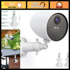 2 Pack Wall Mount Holder for Outdoor Security Camera, 360  Rotating Bracket, Whi