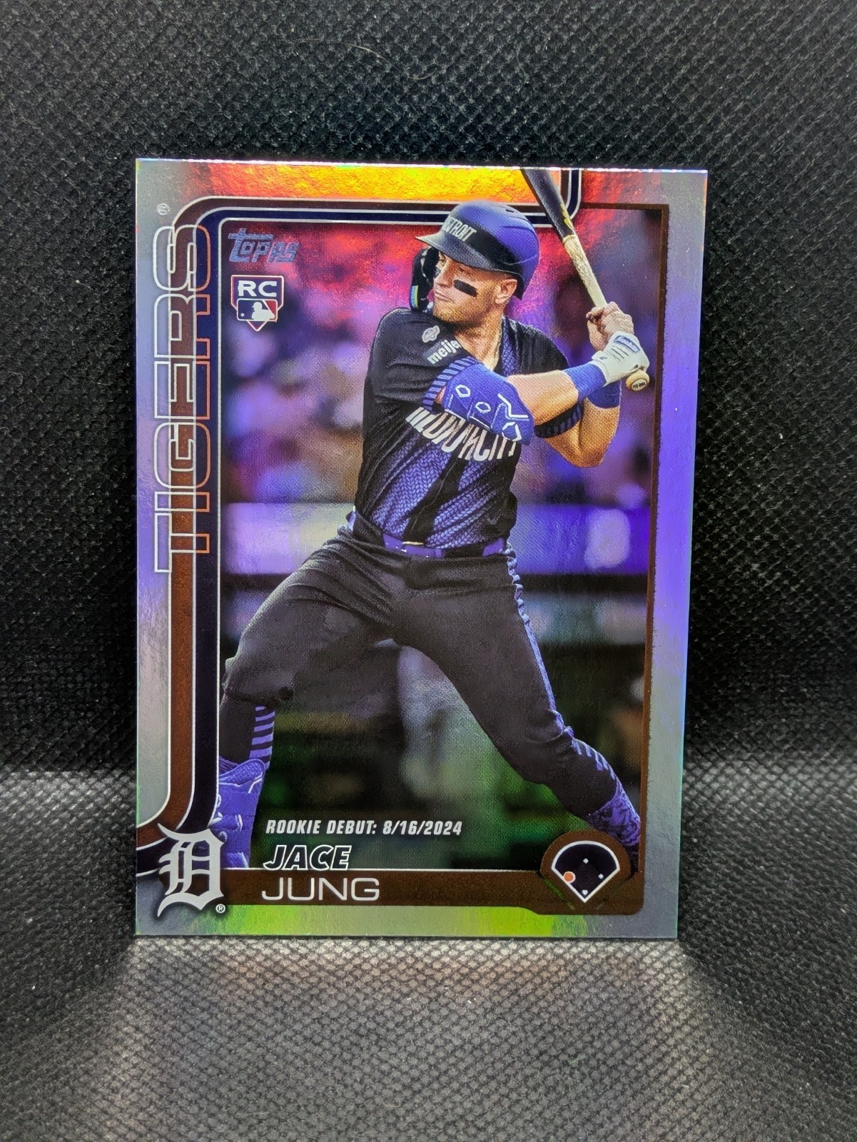 2025 Topps Update Rainbow Foil #US93 Jace Jung RC Detroit Tigers