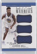 2017-18 Panini National Treasures Rookie Triple Materials 48/99 Jordan Bell 5w7