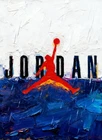Michael Jordan Jumpman Grailpop Oil Painting ACEO Print Artist Signed /30 S2#66