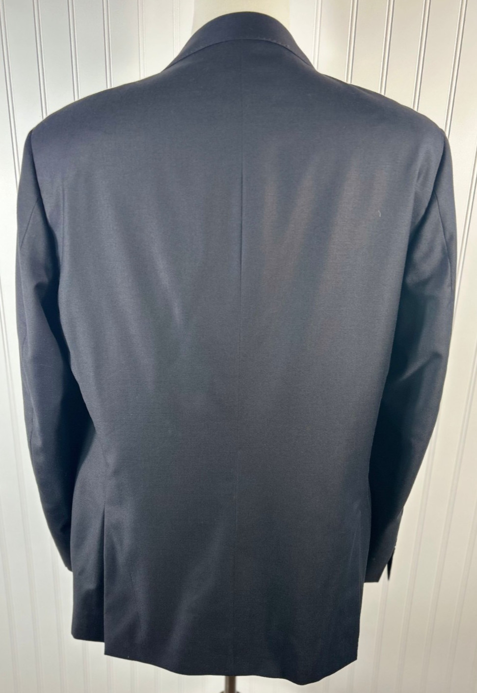 PETER MILLAR - Solid Black WOOL Two Button Double… - image 8