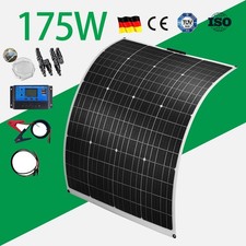 175W Flexible Mono Solar Panel Kit 12V for Caravan RV Boat Camper Van Shed Home