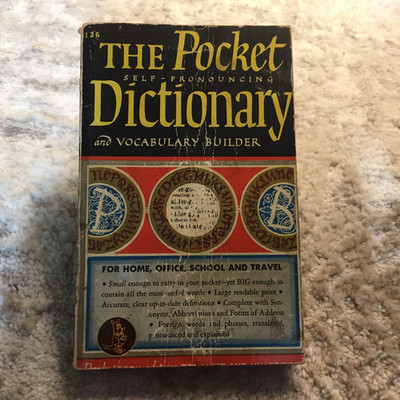 The Pocket Self Pronouncing Dictionary and Vocabulary Builder Paperback Book