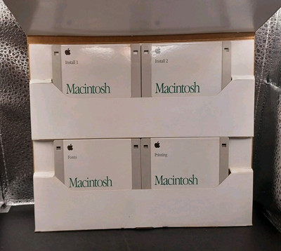 VINTAGE Apple Macintosh 1991 System Disks Full Mac OS 7.0.1 914-0363-B